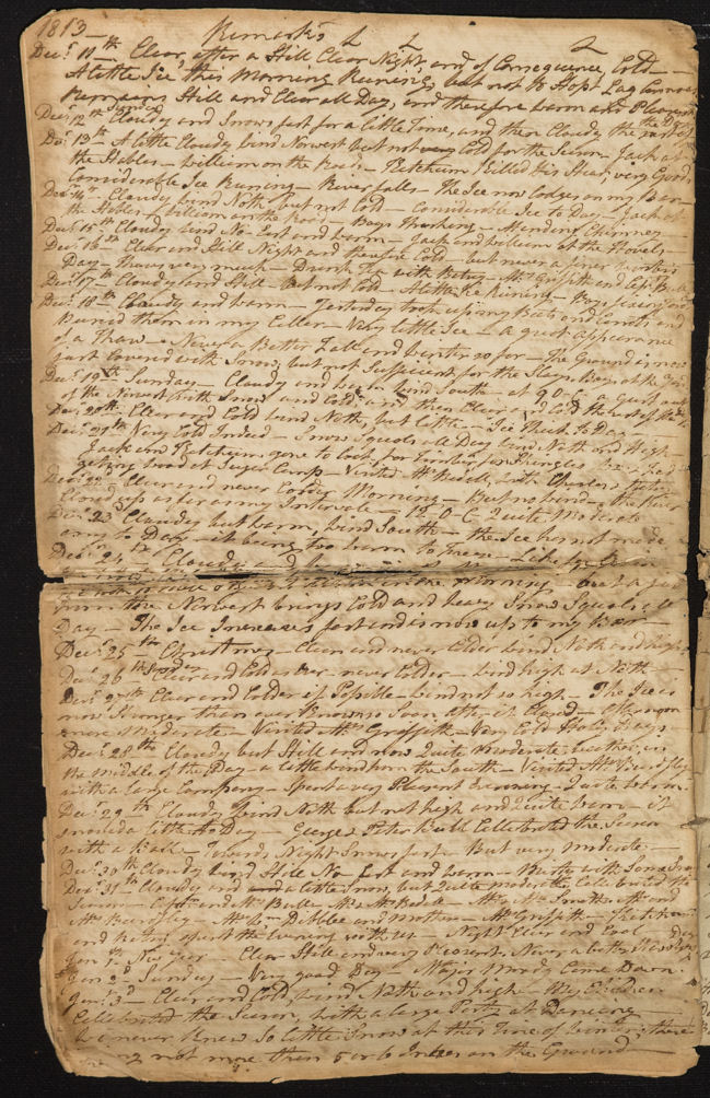 Diary of Rev Frederick Dibblee